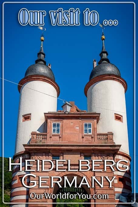 The pin image for our post - Our visit to heidelberg