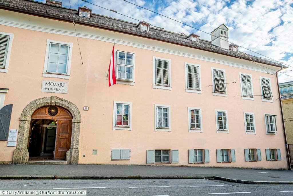 Mozart’s Residence in Salzburg showcases the composer’s later family home, set along a quieter street near the Old Town. Today it offers insight into Mozart’s life, music, and family history.