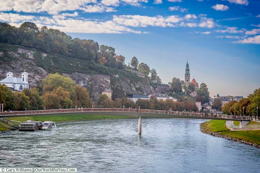 The Salzach River flows through Salzburg, offering scenic views of the Old Town and surrounding hills. Riverbanks and footbridges provide some of the city’s most photogenic walking routes.