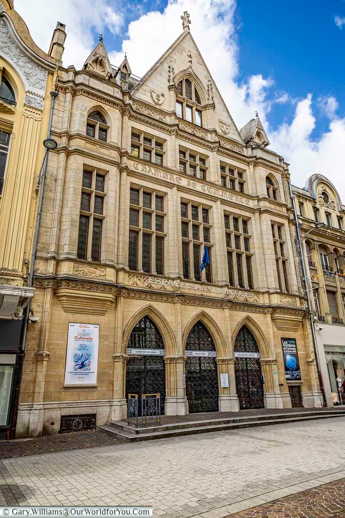 The impressive Musée des Papillons building in Saint-Quentin combines ornate Gothic Revival architecture with historic charm in the heart of the city centre. Home to one of France’s most fascinating butterfly collections, this cultural attraction is perfect for travellers exploring museums and historic landmarks in Saint-Quentin.