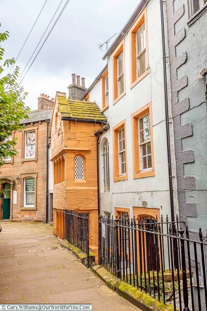 A picturesque historic building in St Andrew’s Place, Penrith, features warm sandstone walls, small leaded windows and traditional architectural details. This charming corner of the town highlights the distinctive historic streets and buildings that make Penrith such an interesting place to explore.